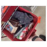 BIN OF KNIT ITEMS