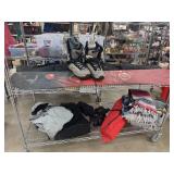 SNOW BOARD PLUS BAG  SHOES AND CLOTHES