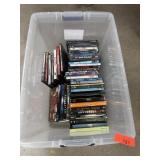 BIN OF DVDS