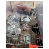 MISC LOT BEADS THREAD MORE JEWELRY MAKING ETC