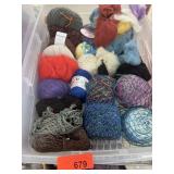 LARGE BIN OF YARN NICE~