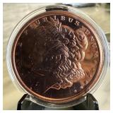 MORGAN PROOF COPPER BULLION ROUND