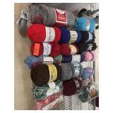 VERY LARGE LOT MIXED BRAND SKEINS YARN