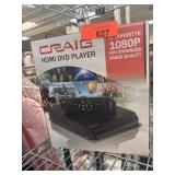 BOXED CRAIG HDMI DVD PLAYER POWERS ON