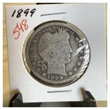 1899 BARBER SILVER QUARTER