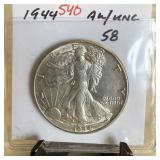 1944 WALKING LIBERTY SILVER HALF DOLLAR