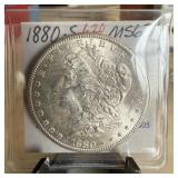 1880-S MORGAN SILVER DOLLAR HIGH GRADE