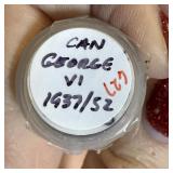 1937-52 GEORGE VI CANADIAN CENT ROLL
