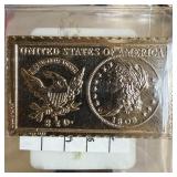 BAR 2.5 DOLLAR 1803 CAPPED BUST