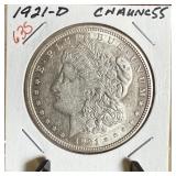 1921-D MORGAN SILVER DOLLAR HIGH GRADE