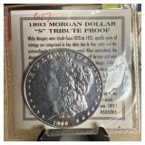 1893 MORGAN DOLLAR S TRIBUTE PROOF COIN