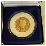1879 PROOF COPY GOLD COIN $4 STELLA