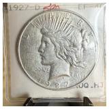 1927-D PEACE SILVER DOLLAR
