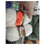 2 SKEINS AUTHENTIC COTTON RICH YARN
