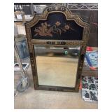 GORGEOUS BLACK AND GOLD ASIAN WALL MIRROR