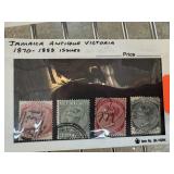 1870-1883 ANTIQUE VICTORIA JAMAICA STAMP