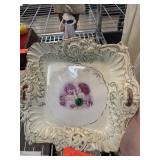 ANTIQUE BAVARIA BAROQUE TRANSFERWARE PLATE