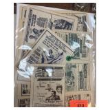 LOT OF VINTAGE PLAY BILLS MOULIN ROUGE ETC