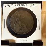 1917 1 PENNY BRITISH