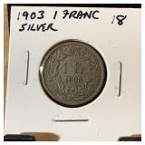 1903 1 FRANC SILVER