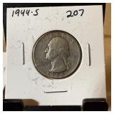 1944-S WASHINGTON SILVER QUARTER