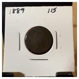 1889 INDIAN HEAD PENNY CENT