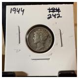 1944 MERCURY SILVER DIME