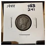 1944 MERCURY SILVER DIME