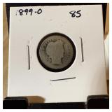 1899-O BARBER SILVER DIME