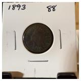 1893 INDIAN HEAD PENNY CENT