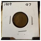 1909 WHEAT PENNY CENT
