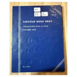 WHEAT PENNY CENT ALBUM W KEYS 58 COINS