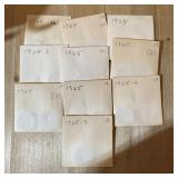 LOT OF 1920S WHEAT PENNIES CENTS