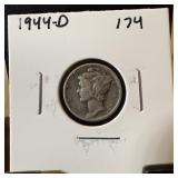 1944-D MERCURY SILVER DIME