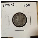 1941-S MERCURY SILVER DIME
