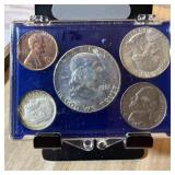 1961 YEAR SET FRANKLIN SILVER HALF QUARTER MORE