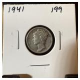 1941 MERCURY SILVER DIME