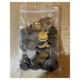 LARGE BAG OF MIXED FOREIGN COINS