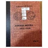 BUFFALO NICKEL COIN ALBUM W KEYS 61 COINS
