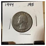 1944 WASHINGTON SILVER QUARTER