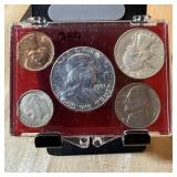 1961 SILVER YEAR SET FRANKLIN HALF MORE