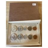 1963 P&D UNC COIN SET SILVER FRANKLINS +