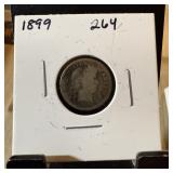 1899 BARBER SILVER DIME