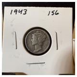 1943 MERCURY SILVER DIME