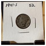 1941-S MERCURY SILVER DIME