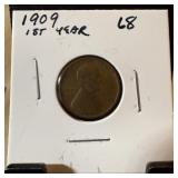 1909 WHEAT PENNY CENT 1ST YEAR
