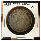 1922 SILVER HALF CROWN