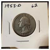 1953-D WASHINGTON SILVER QUARTER