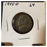 1945-D JEFFERSON SILVER WAR NICKEL