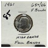 1961 ROOSEVELT SILVER DIME HIGH GRADE